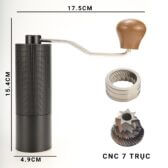 Máy Xay Cà Phê Bằng Tay Thép Không Gỉ 420 Lưỡi 7 Cạnh