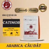 Cà phê hạt Arabica Catimor vùng Cầu Đất – Đà Lạt, Rang mộc, độ chín tự nhiên trên 98%, Hương vị tự nhiên