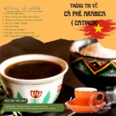 Cà phê hạt Arabica Catimor vùng Cầu Đất – Đà Lạt, Rang mộc, độ chín tự nhiên trên 98%, Hương vị tự nhiên