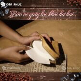 Túi Tyvek  hình Chữ V đựng giấy lọc cà phê chống nước và bụi