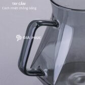 Bộ Bình Phễu Lọc Cà Phê V60 Thủy Tinh Borosilicate Chịu Nhiệt Giá Đỡ Phễu Bằng Gỗ Dung Tích 600ML