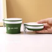 Cốc gấp gọn Silicon, chất liệu silicone thực phẩm, chịu nhiệt độ 200 độ C