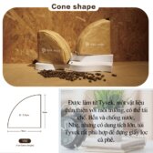 Túi Tyvek  hình Chữ V đựng giấy lọc cà phê chống nước và bụi