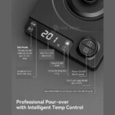 Ấm Điện Cổ Ngỗng Pha Pour-over Chuyên Nghiệp – Điều Chỉnh Nhiệt Độ 40 đến 100 độ, chế độ giữ nhiệt 1 đến 8h