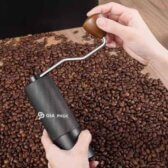 Cối xay cà phê Espresso bằng tay GP02 60 click điểu chỉnh Lưỡi xay nguyên khối 7 cạnh thép không gỉ 420