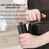 Cối xay cà phê Espresso bằng tay GP02 60 click điểu chỉnh Lưỡi xay nguyên khối 7 cạnh thép không gỉ 420