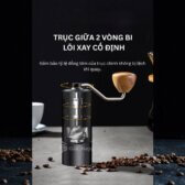 Cối xay cà phê Espresso bằng tay GP02 60 click điểu chỉnh Lưỡi xay nguyên khối 7 cạnh thép không gỉ 420