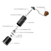 Cối xay cà phê Espresso bằng tay GP02 60 click điểu chỉnh Lưỡi xay nguyên khối 7 cạnh thép không gỉ 420