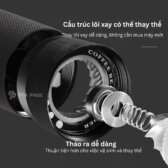 Cối xay cà phê Espresso bằng tay GP02 60 click điểu chỉnh Lưỡi xay nguyên khối 7 cạnh thép không gỉ 420