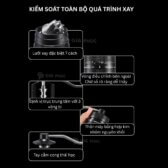 Cối xay cà phê Espresso bằng Tay GP02S 180 click bằng thép không gỉ 420 CNC nguyên khối 7 cách