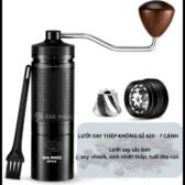 Cối xay cà phê Espresso bằng Tay GP02S 180 click bằng thép không gỉ 420 CNC nguyên khối 7 cách