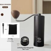 Cối xay cà phê Espresso bằng tay GP02 60 click điểu chỉnh Lưỡi xay nguyên khối 7 cạnh thép không gỉ 420