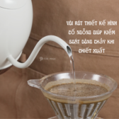 Ấm điện cổ ngỗng  pour over dung tích 600ml, màng hình chỉnh cám ứng,chức năng giư nhiệt,tự ngắt khi đun sôi và cạn nước