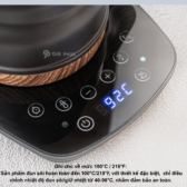 Ấm điện cổ ngỗng  pour over dung tích 600ml, màng hình chỉnh cám ứng,chức năng giư nhiệt,tự ngắt khi đun sôi và cạn nước