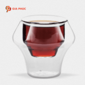 Cốc 60ml 2 Lớp Thủy Tinh Borosilicat Cao Cấp,Cách nhiệt,Chịu nhiệt