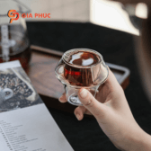 Cốc 60ml 2 Lớp Thủy Tinh Borosilicat Cao Cấp,Cách nhiệt,Chịu nhiệt