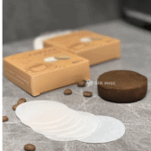 Giấy lọc phê tròn 51mm 53mm 58mm| Puck Screen | Hộp 100 tờ | Bột gỗ tự nhiên