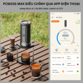 Máy Pha cà phê Espresso Cera+ PCM03S-Max chỉnh qua app điện thoai | Cera+ | Rổ lọc 58mm | 20bar | Pin 13500mAh