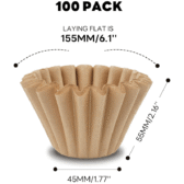 Giấy Lọc Cà Phê Kalita Wave | Size 155/5mm | Bột Gỗ Tự Nhiên| 100 tờ/bịch