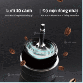 Máy xay cà phê điện cầm tay CGE03 | CERA+ | lưỡi Burr 10 cách  thép SUS420 | Pin 2,400mAh