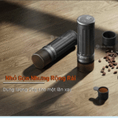 Máy xay cà phê điện cầm tay CGE03 | CERA+ | lưỡi Burr 10 cách  thép SUS420 | Pin 2,400mAh