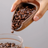 Khay định lượng  hạt cà phê bằng gỗ Sapele | dụng cụ đong hạt cà phê | đĩa/cốc đo lường hạt cà phê bằng gỗ