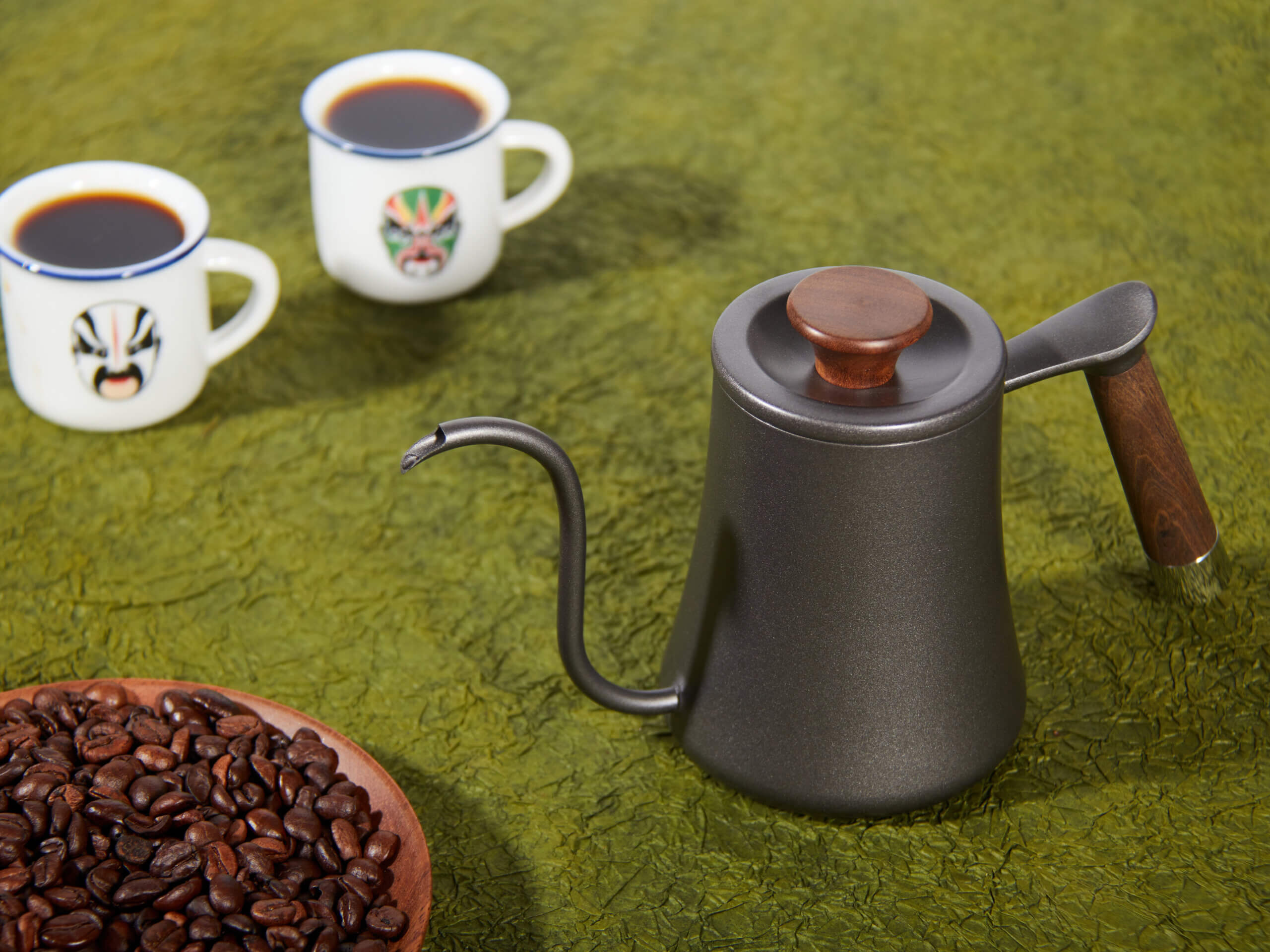 IMG_6334 Ấm Rót nước vòi Cổ Ngỗng Pour over 600ml – thép không gỉ 600ml – Tay Cầm Gỗ tự nhiên