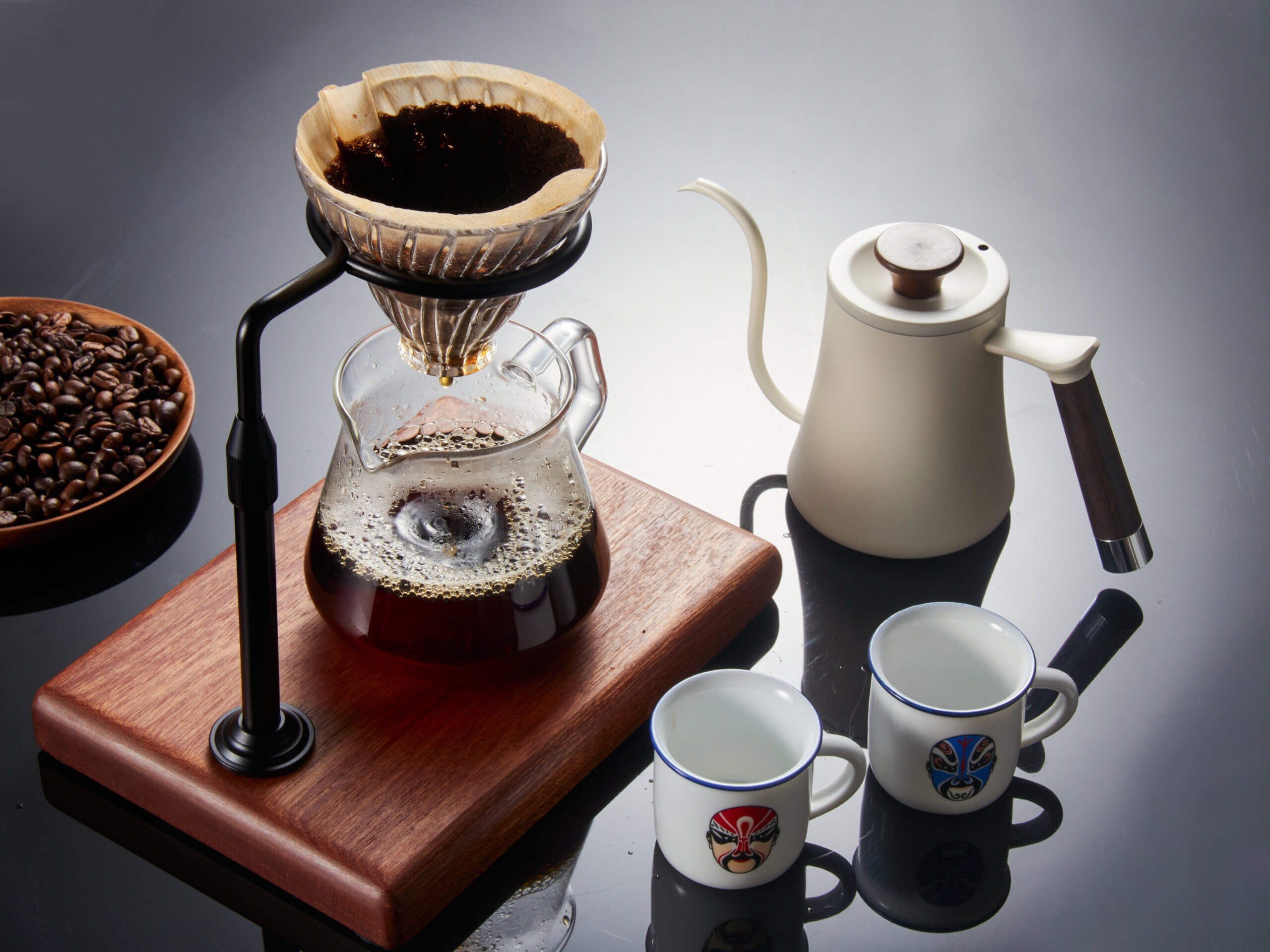 IMG_6387 Ấm Rót nước vòi Cổ Ngỗng Pour over 600ml – thép không gỉ 600ml – Tay Cầm Gỗ tự nhiên