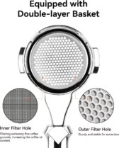 Tay Cầm Espresso Bottomless 58mm MUVNA | Basket Lưới lọc Mật Ong SUS304 |Cán Nhựa Resin Cao Cấp |Lucifer Portafilter 4 Tay Cầm Espresso Bottomless 58mm MUVNA | Basket Lưới lọc Mật Ong SUS304 |Cán Nhựa Resin Cao Cấp |Lucifer Portafilter