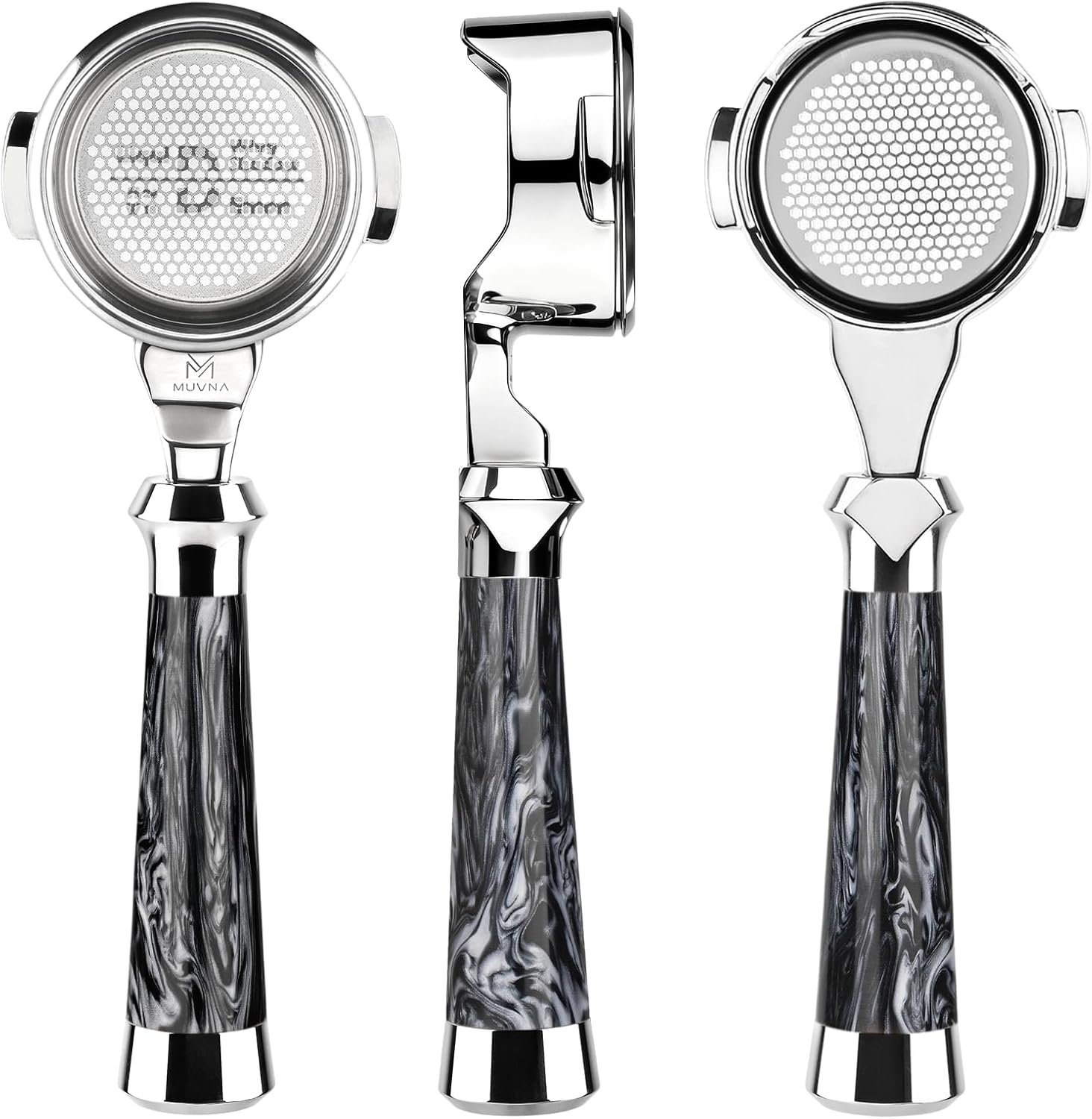 71Net8ohjRL._AC_SL1500_ Tay Cầm Espresso Bottomless 58mm MUVNA | Basket Lưới lọc Mật Ong SUS304 |Cán Nhựa Resin Cao Cấp |Lucifer Portafilter