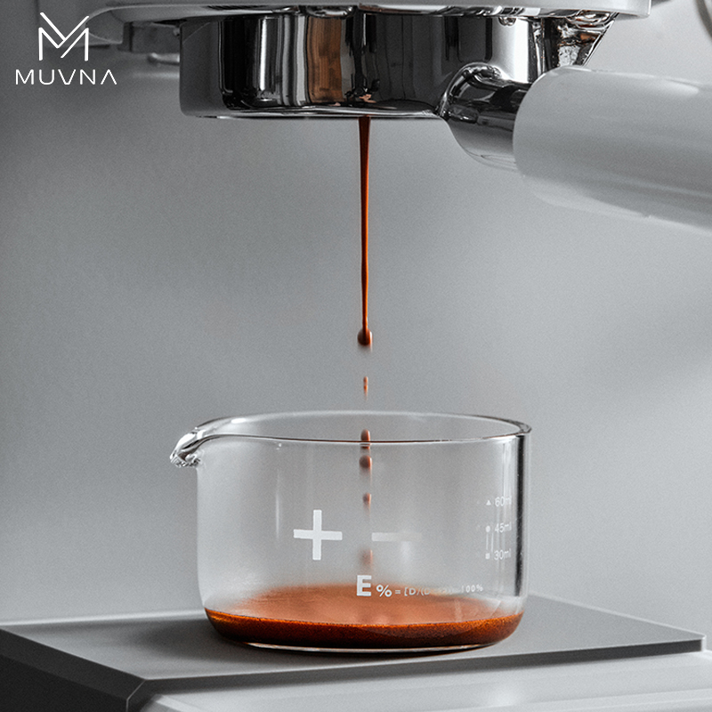 800主图1 Ly Đong Định Lượng Espresso Thuỷ tinh Borosilicate 60ml MUVNA | Vạch Chia Chuẩn | Chịu Nhiệt Cao| Thiết Kế Mỏ Đại Bàng