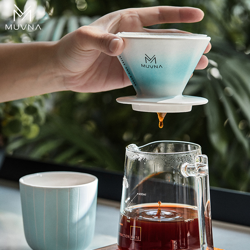 800主图13 Phễu pha Cà Phê Pour over MUVNA XingWo ceramic filter cup Bằng Gốm Sứ V60