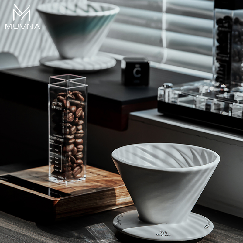 800主图3 Phễu pha Cà Phê Pour over MUVNA Bằng Gốm Sứ V60 | XingWo ceramic filter cup