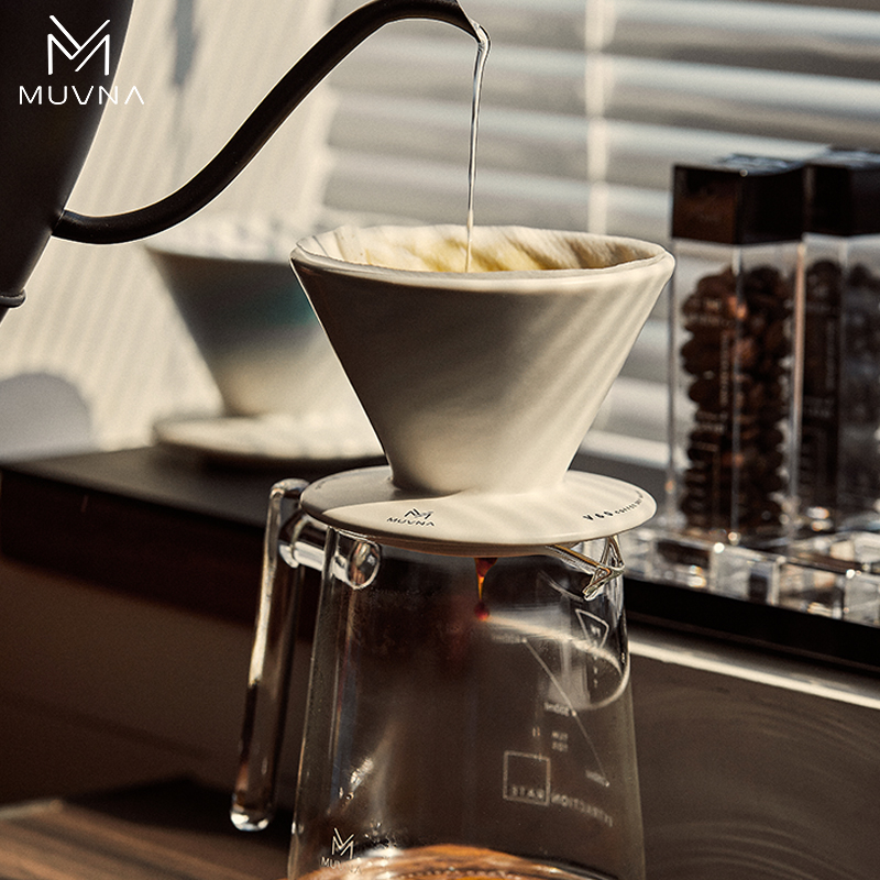 800主图5 Phễu pha Cà Phê Pour over MUVNA Bằng Gốm Sứ V60 | XingWo ceramic filter cup