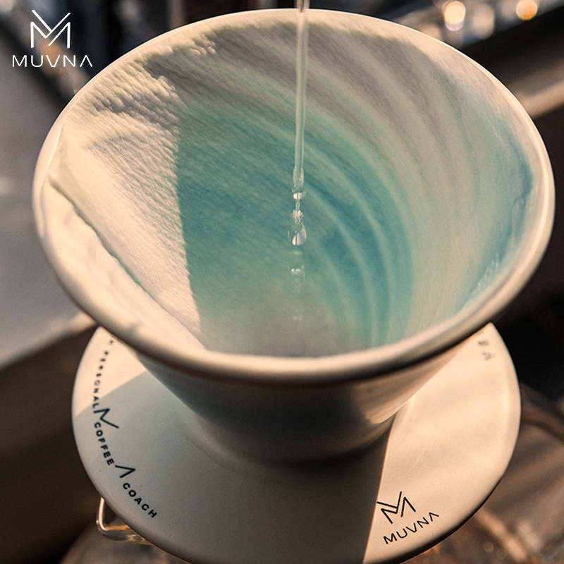 800主图6 Phễu pha Cà Phê Pour over MUVNA Bằng Gốm Sứ V60 | XingWo ceramic filter cup