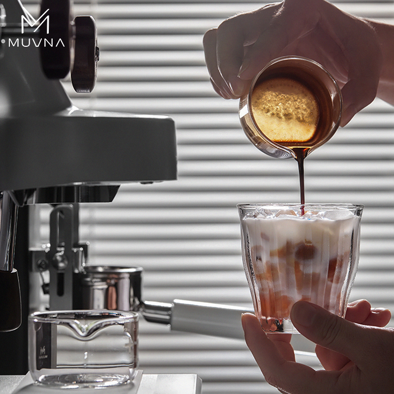 800主图6 Ly Đong Định Lượng Espresso Thuỷ tinh Borosilicate 60ml MUVNA | Vạch Chia Chuẩn | Chịu Nhiệt Cao| Thiết Kế Mỏ Đại Bàng