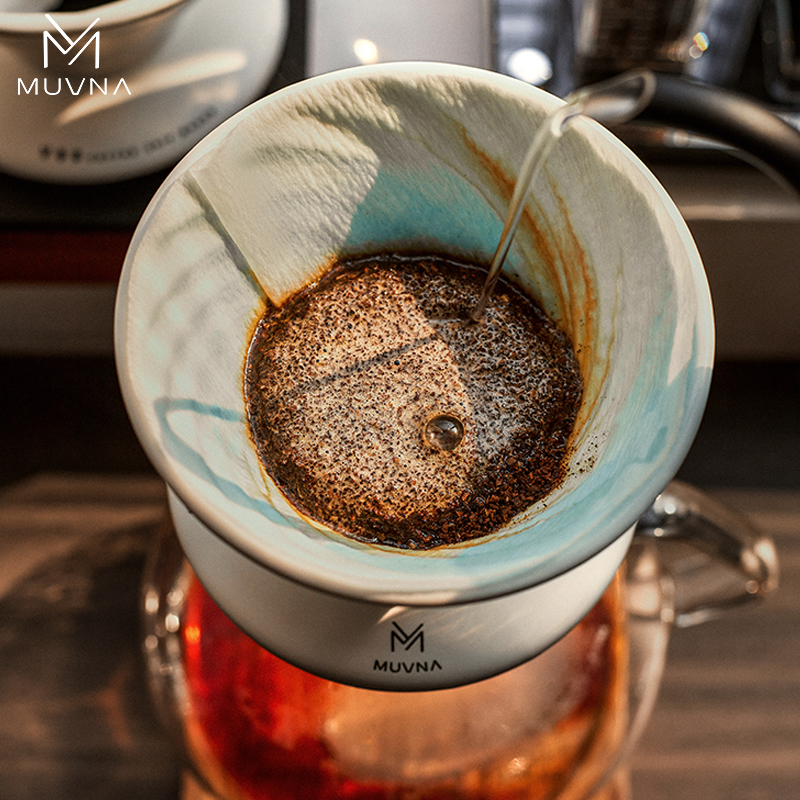 800主图7 Phễu pha Cà Phê Pour over MUVNA Bằng Gốm Sứ V60 | XingWo ceramic filter cup