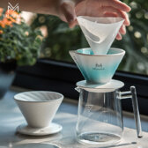 Phễu pha Cà Phê Pour over MUVNA Bằng Gốm Sứ V60_01 | XingChuan ceramic coffee dripper 5 Phễu pha Cà Phê Pour over MUVNA XingWo ceramic filter cup Bằng Gốm Sứ V60