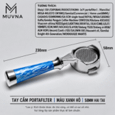 Tay Cầm Espresso Bottomless 58mm MUVNA | Basket Lưới lọc Mật Ong SUS304 |Cán Nhựa Resin Cao Cấp |Lucifer Portafilter 7 Tay Cầm Espresso Bottomless 58mm MUVNA | Basket Lưới lọc Mật Ong SUS304 |Cán Nhựa Resin Cao Cấp |Lucifer Portafilter
