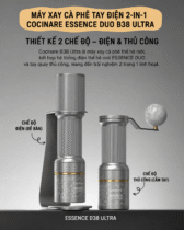 Máy Xay Cà Phê Điện Cocinare ESSENCE DUO B38 Ultra 2-in-1| 80 Mức Xay | GhostEdge Ultra Burr